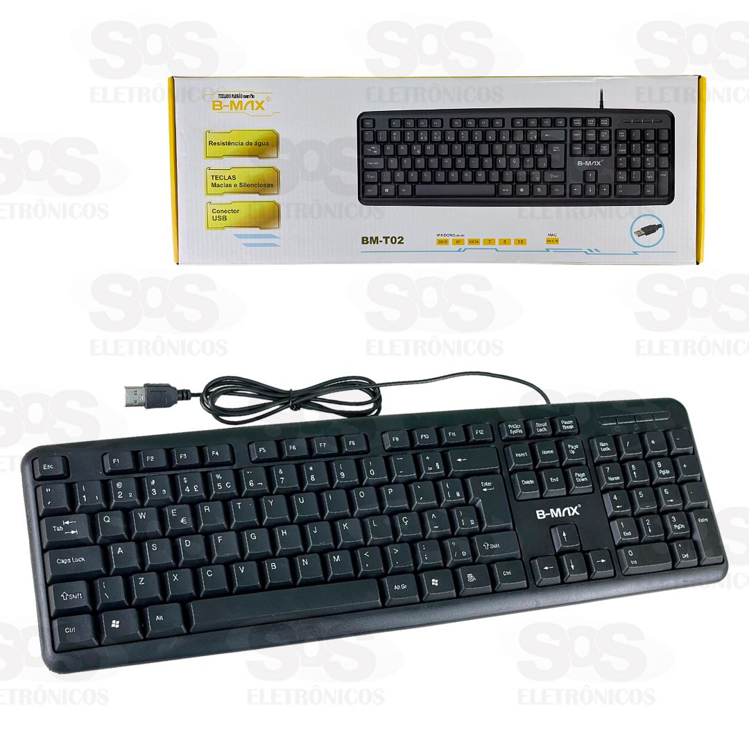 Teclado Padro Teclas Silenciosas USB Altomex BM-T02