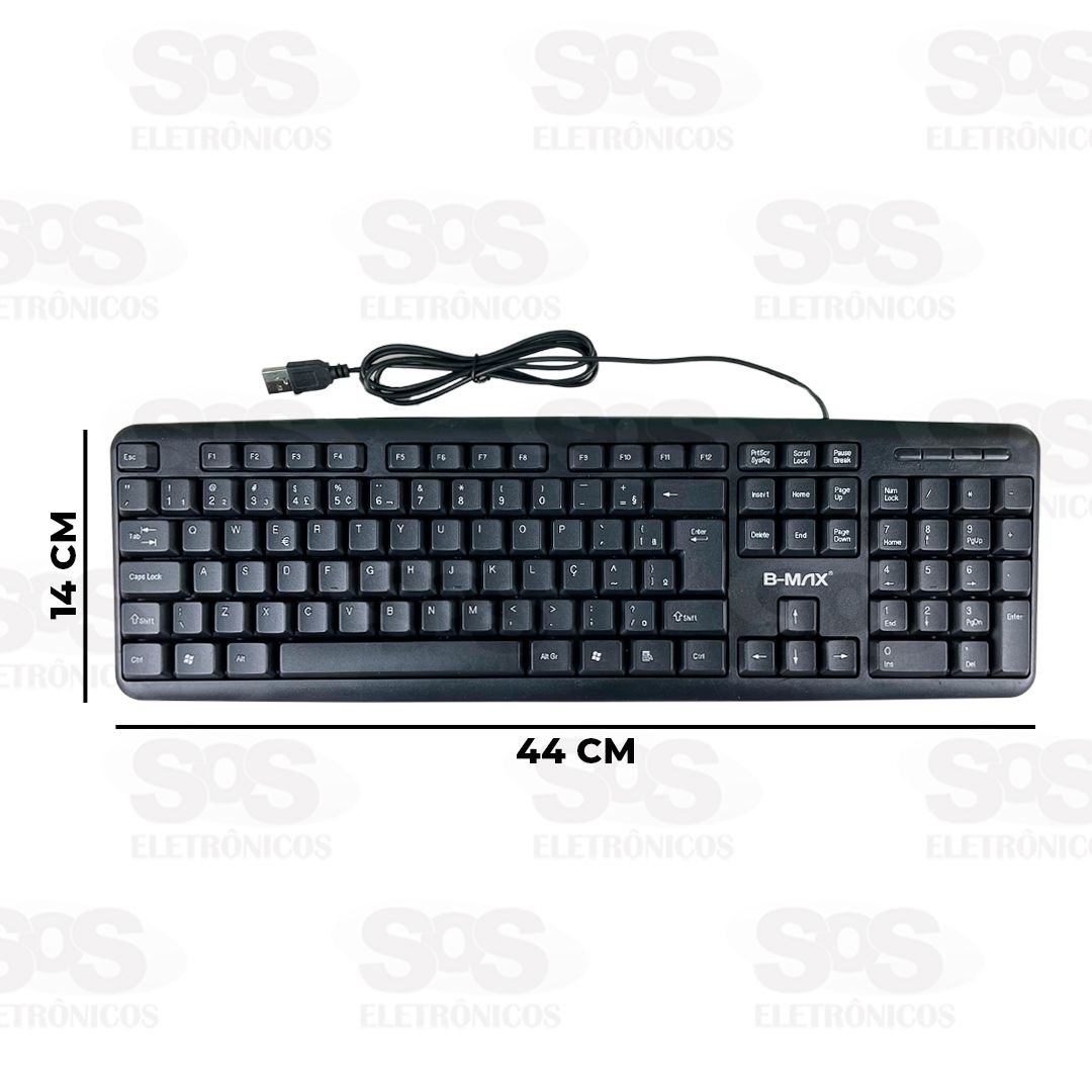 Teclado Padro Teclas Silenciosas USB Altomex BM-T02