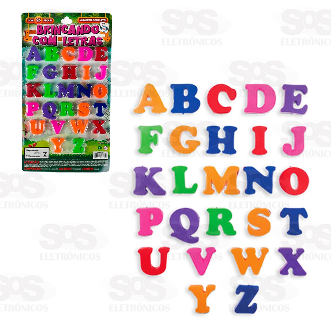 Jogo De Letrinhas Brincando Com Letras 26 Peas Pica Pau 888