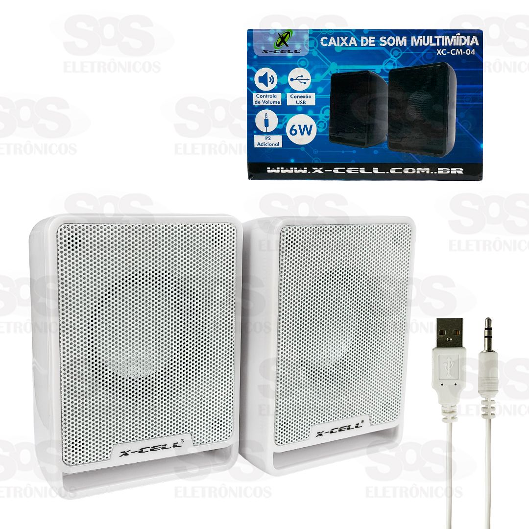 Caixa de Som Multimdia 6W  X-cell XC-CM-04