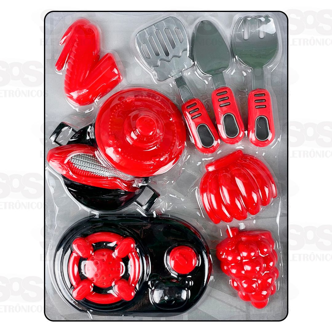 Conjunto Comidinhas Cozinha 10 Peas Toy King TK-AB4400