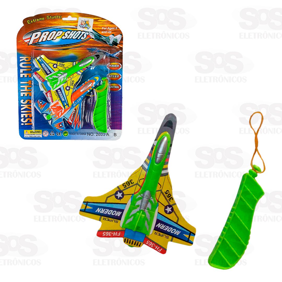 Estilingue Lanador de Avio 2 Peas Toy King TK-AB5106