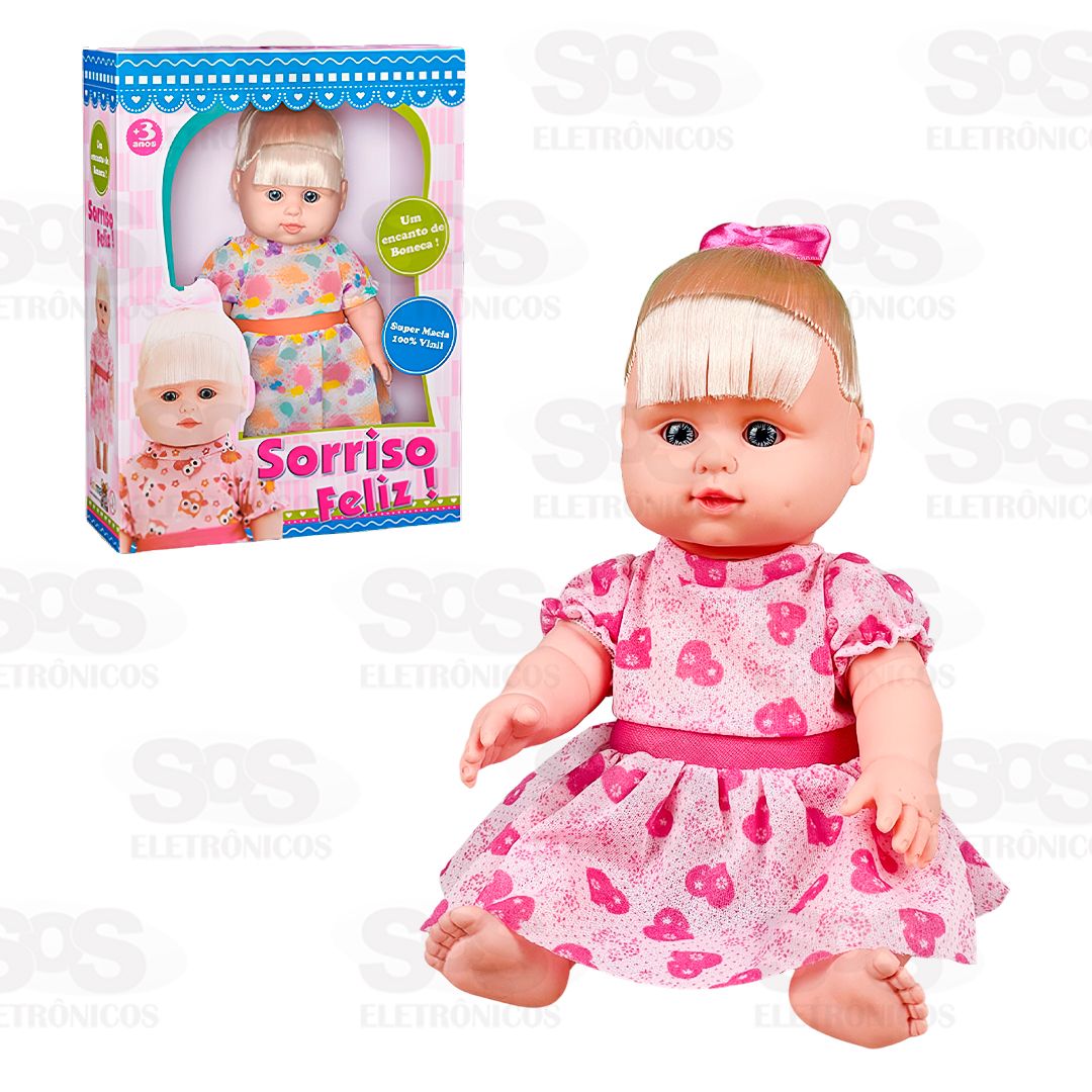 Boneca Sorriso Feliz 100% Vinil Com Cheirinho Anima Toys 2004