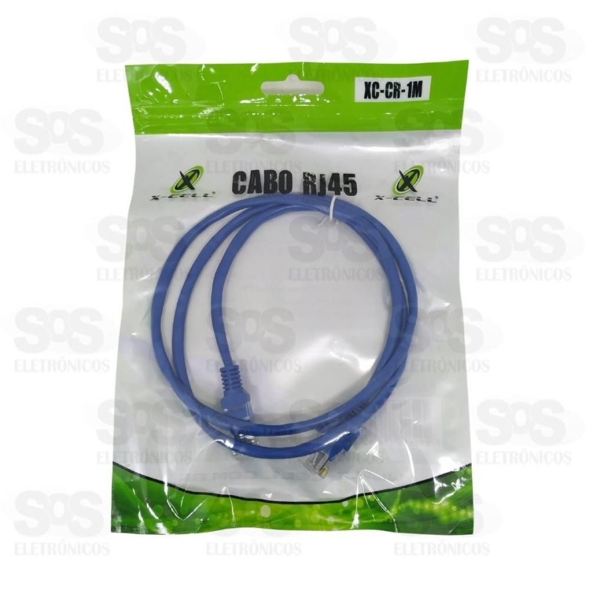 Cabo De Rede CAT5 LAN 1 Metro X-Cell XC-CR-1M