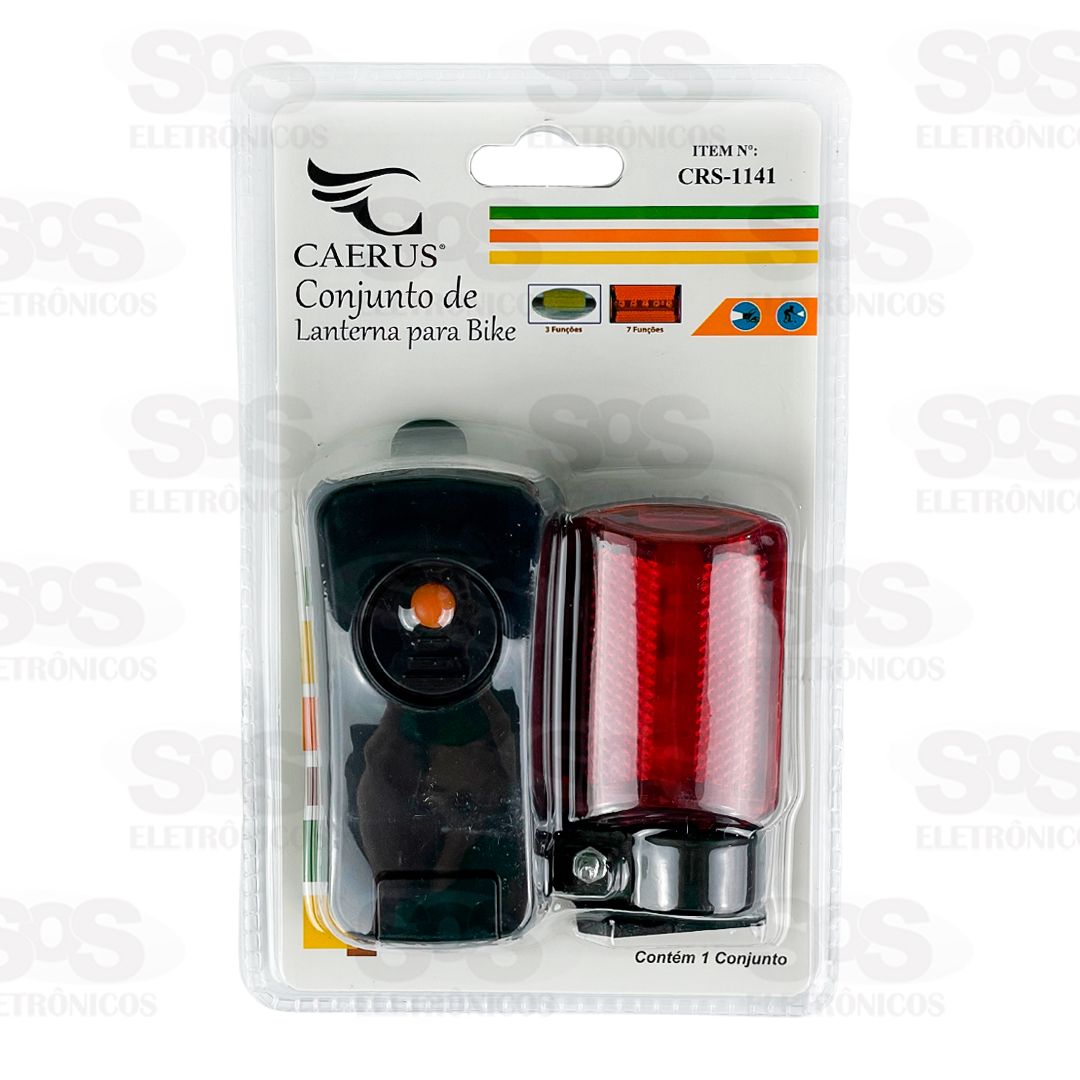 Conjunto Lanterna e Farol Para Bike 5W Caerus CRS-1141