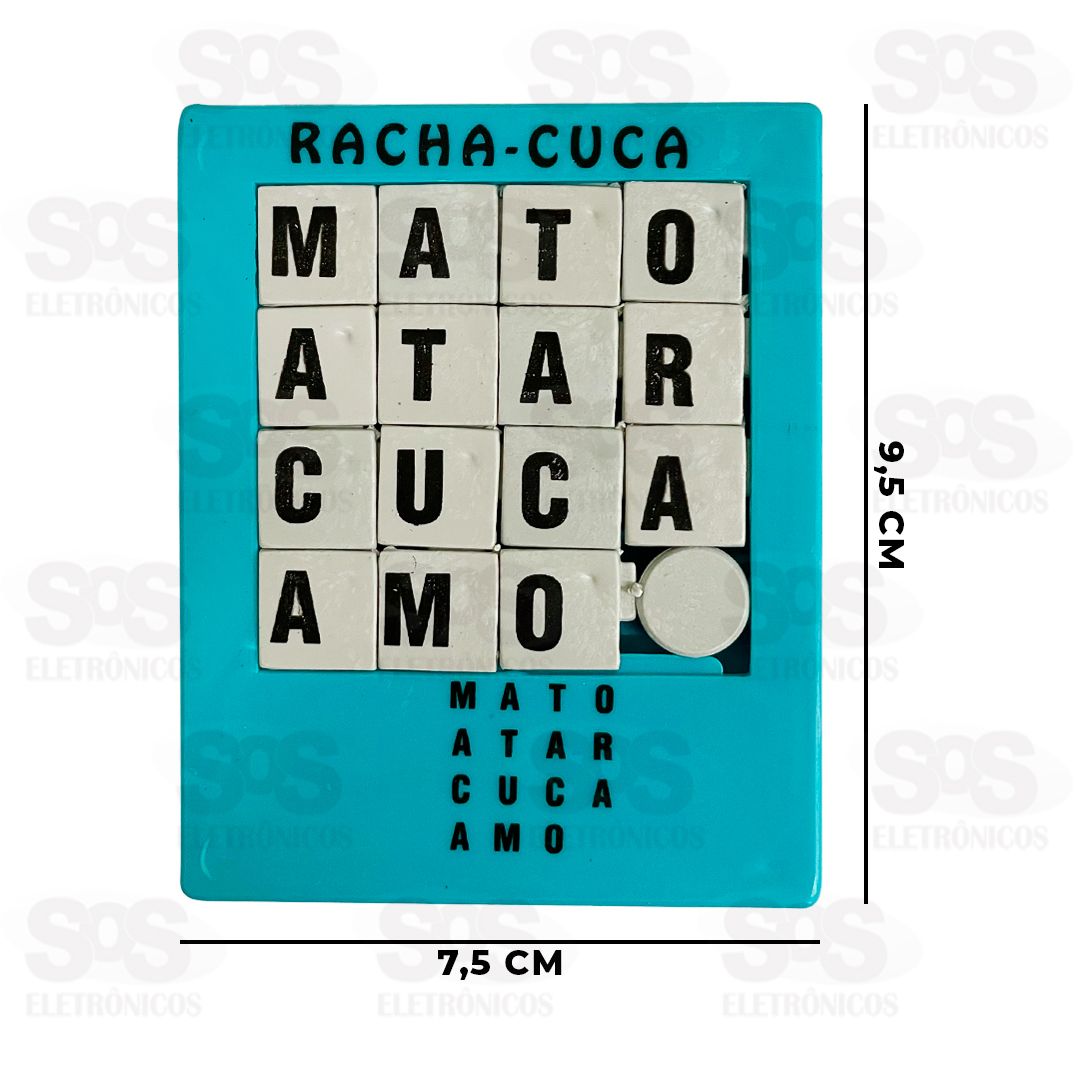 Jogo Racha Cuca Letras e Nmeros Colorido Mini Toys 1035A