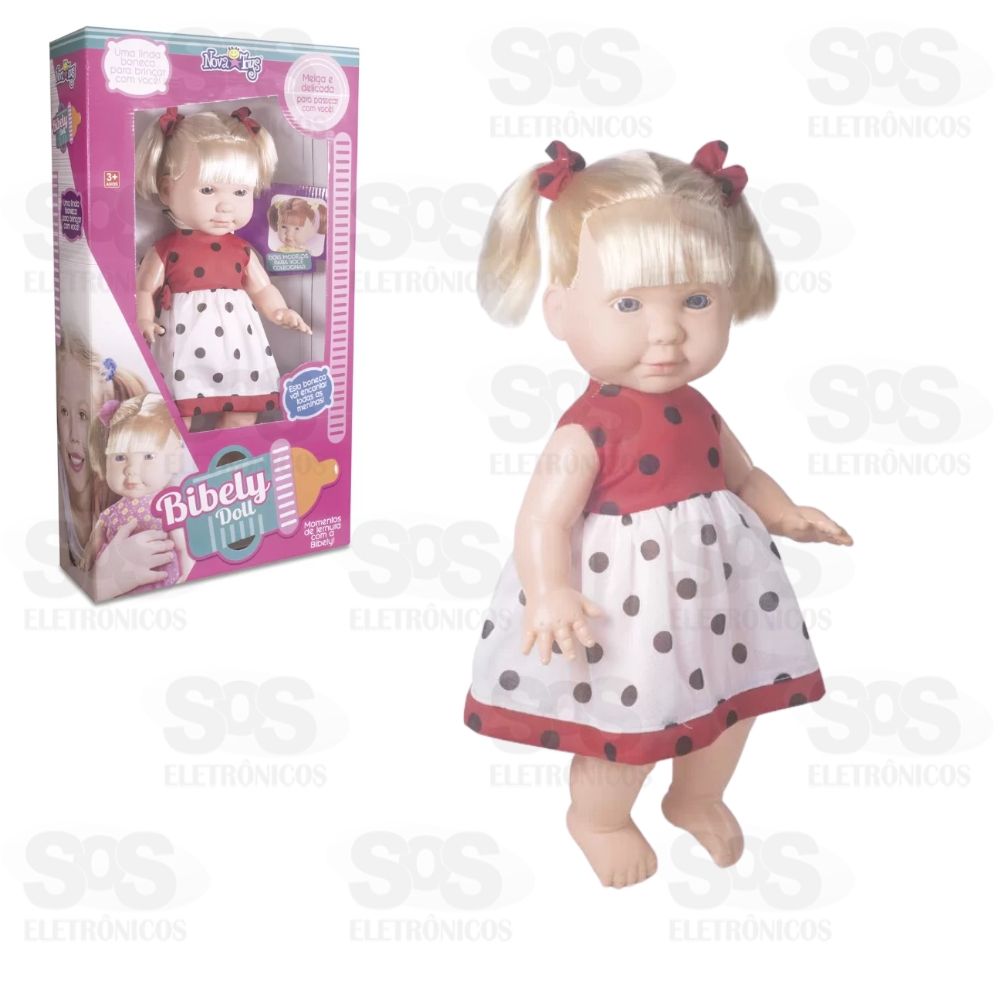 Boneca Bibely Doll Loira Nova Toys 1092