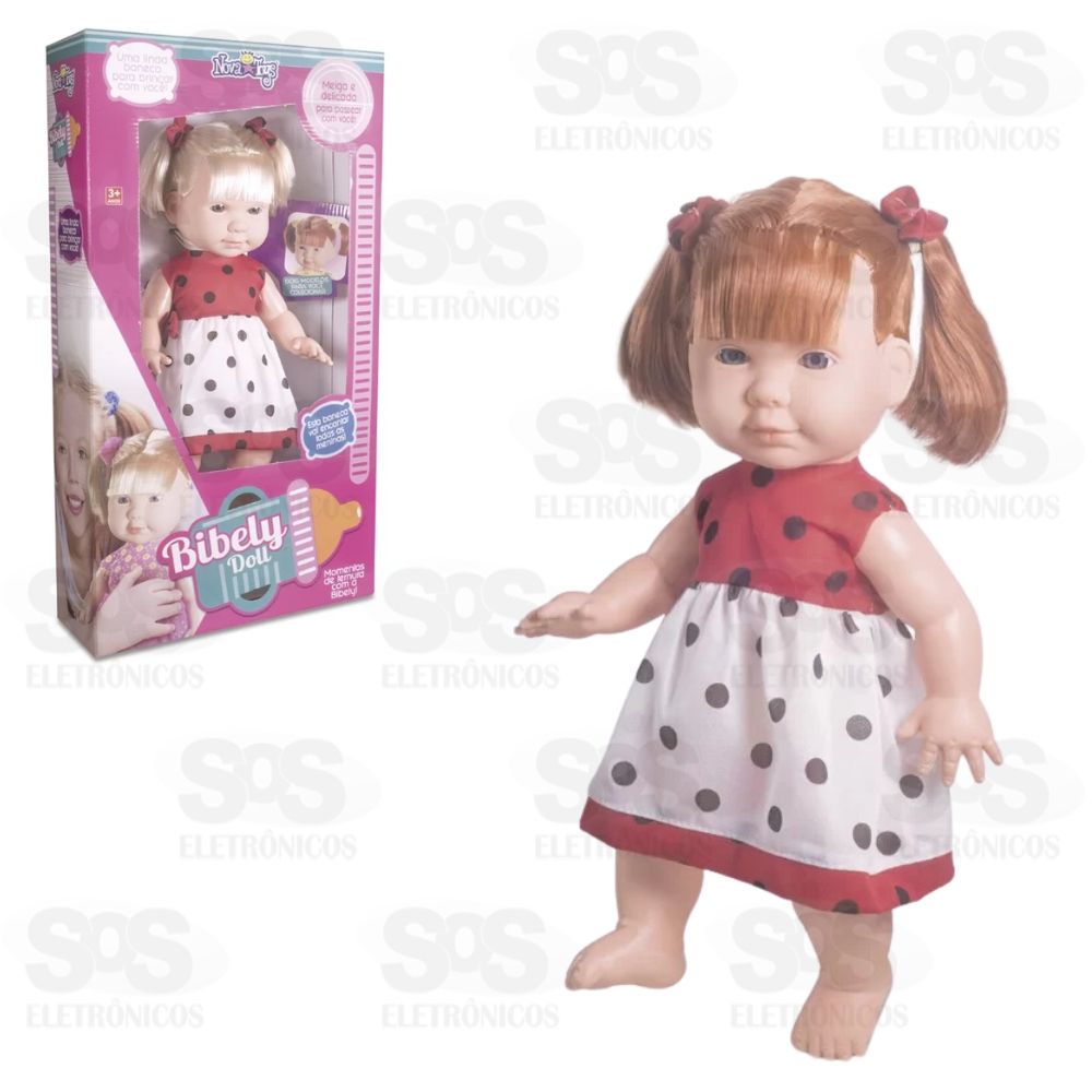 Boneca Bibely Doll Ruiva Nova Toys 1093