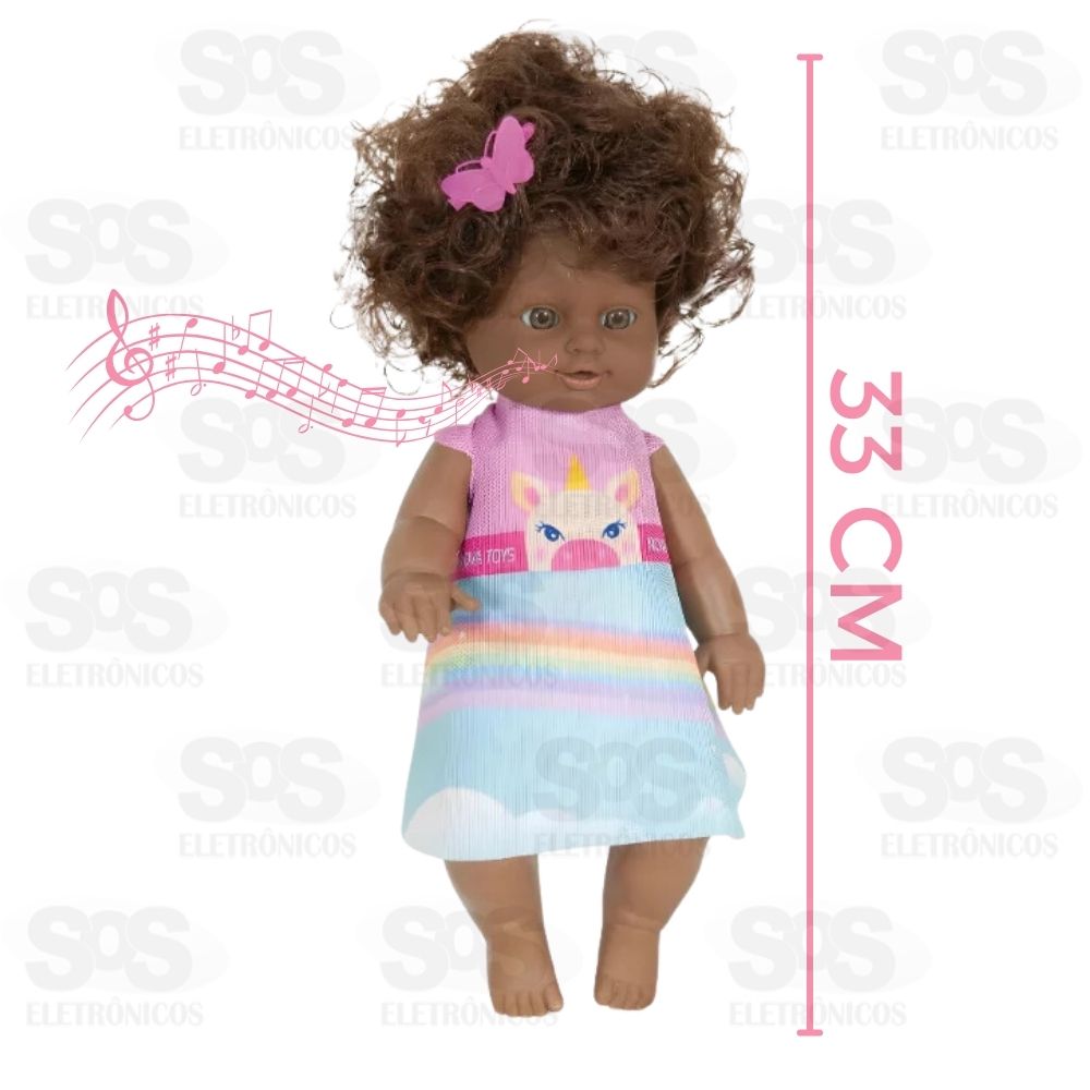 Boneca Tika Frases Falas Diferentes Negra Nova Toys 1161