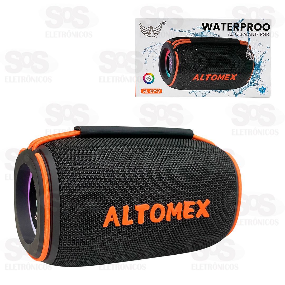 Caixa De Som Portátil 15W Com LED Altomex AL-8999