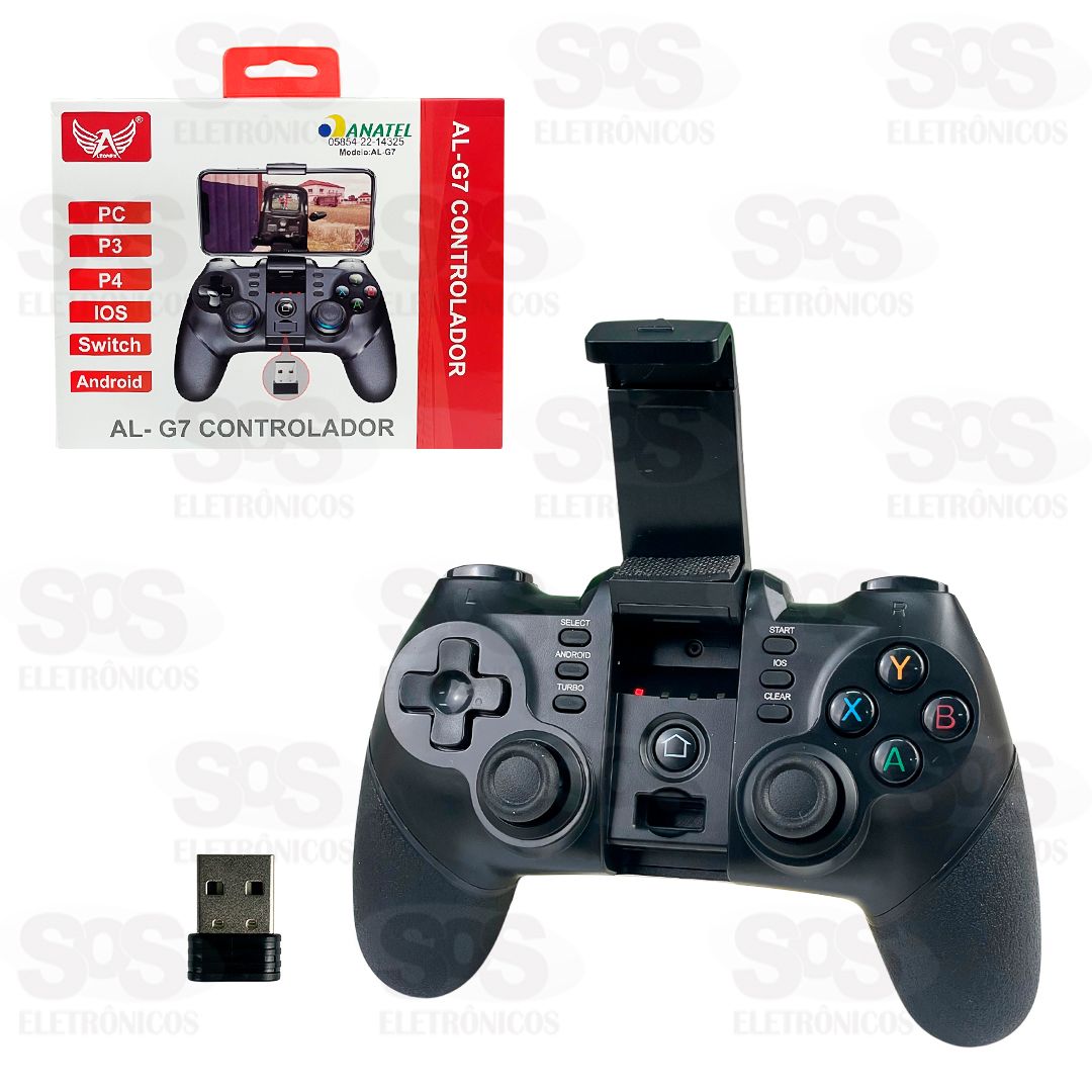 Gamepad Para Smartphone Bluetooth Controle PC Altomex AL-G7