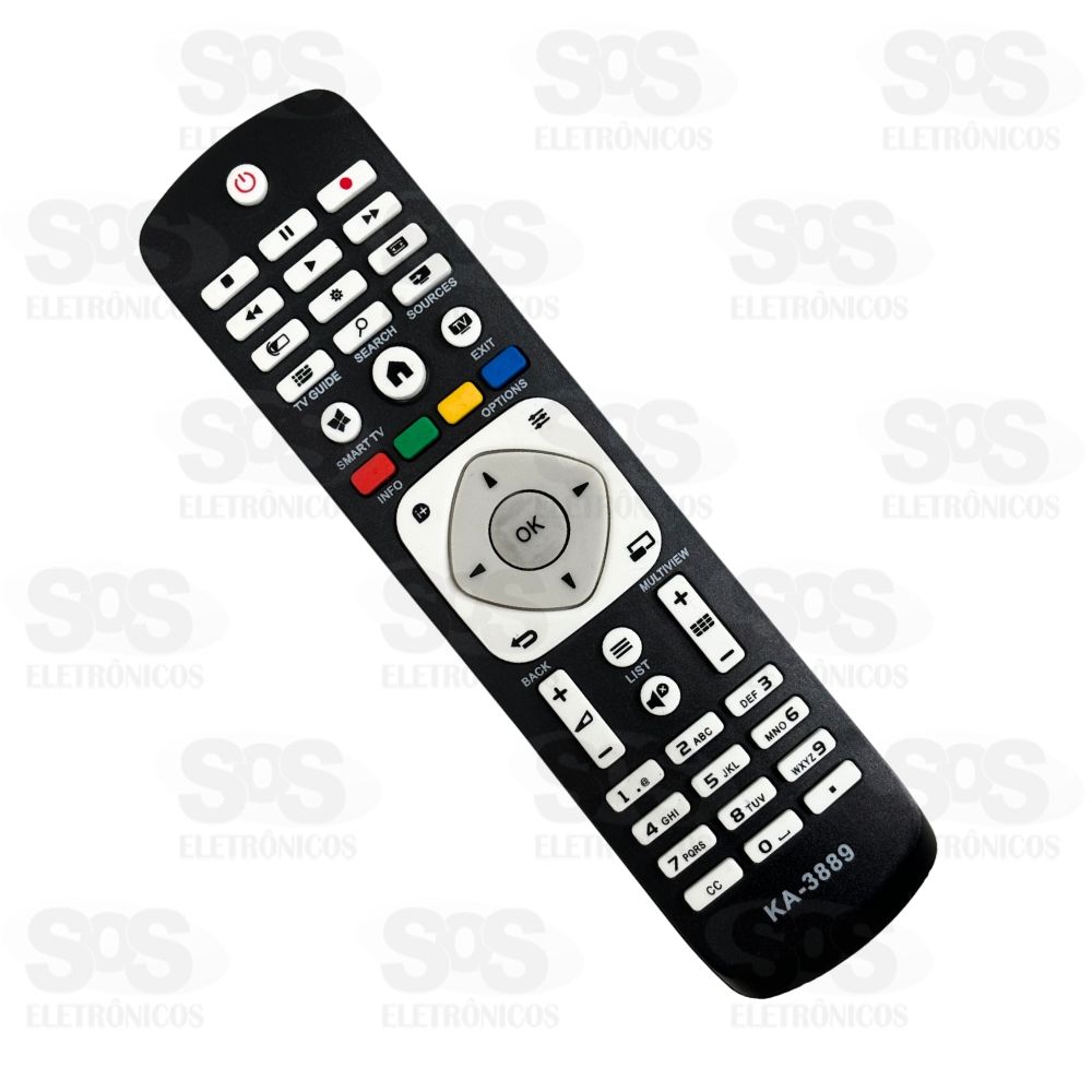 Controle Remoto Philips SmartTV Netflix Maxx 8049 KA-3889