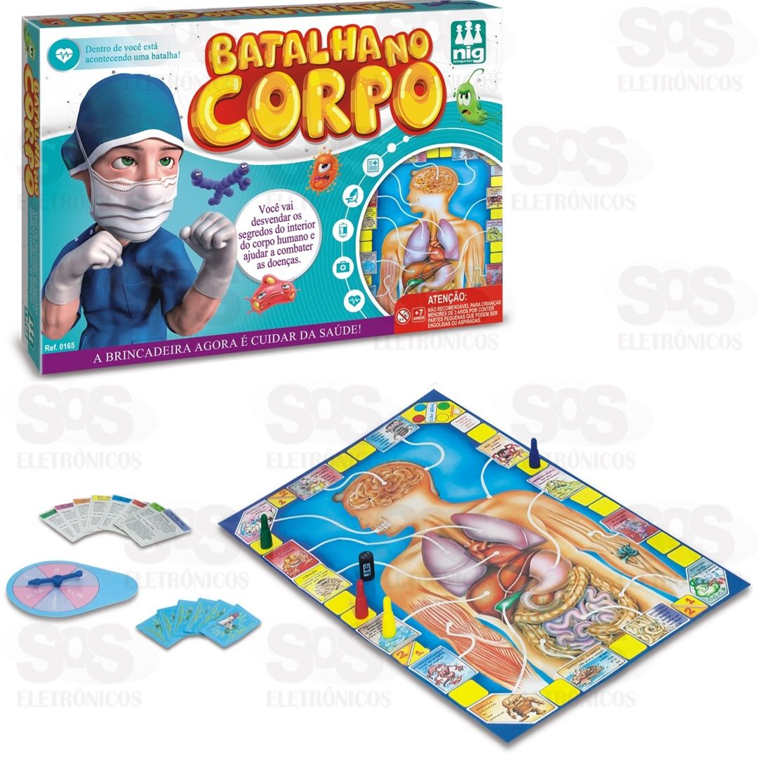 Jogo Batalha No Corpo Brinquedo Nig 165 