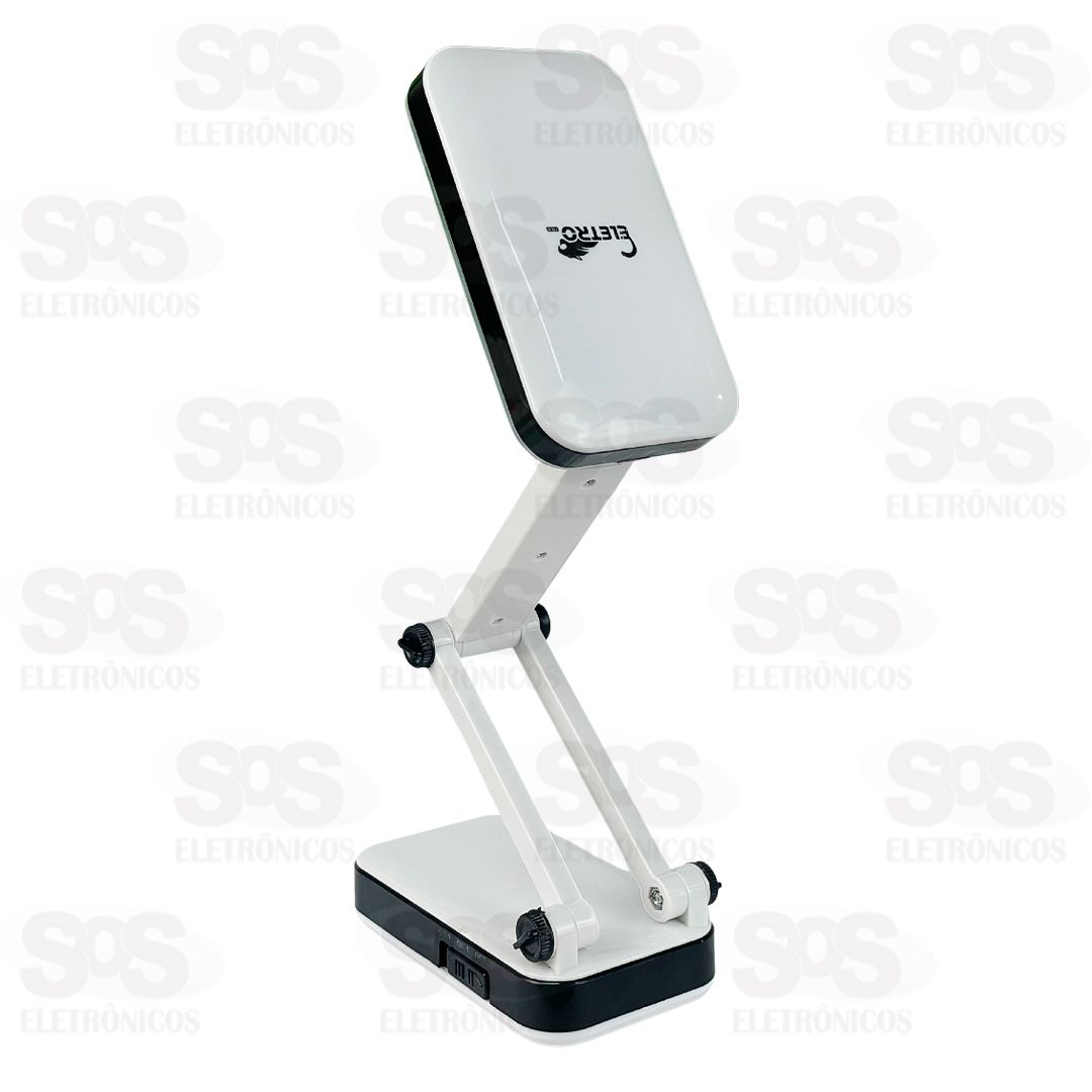 Luminária de Mesa Recarregável Dobrável Eletromex EL-2707