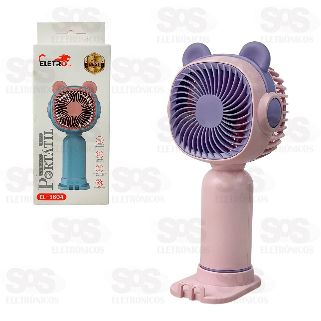 Ventilador Porttil De Mesa Orelhinhas Eletromex EL-3604