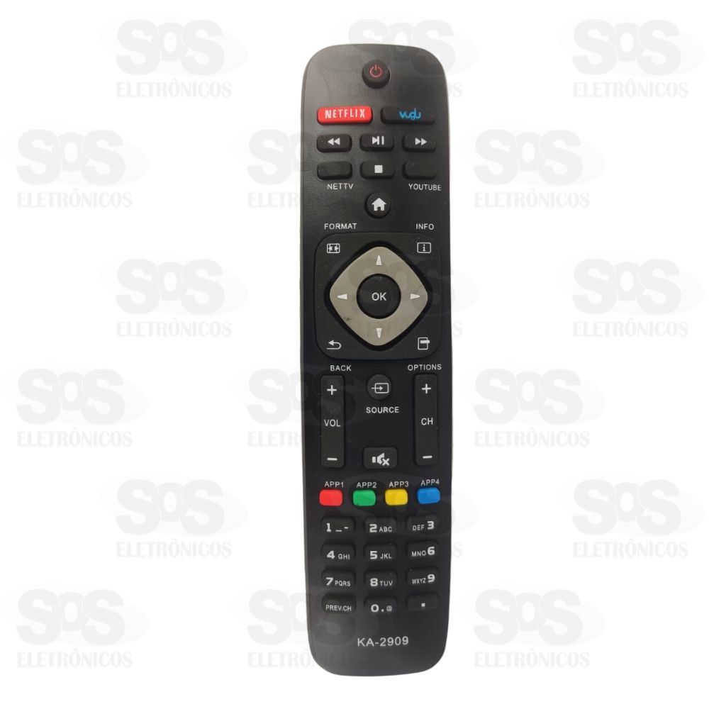 Controle Remoto Philips Teclas APP KA-2909
