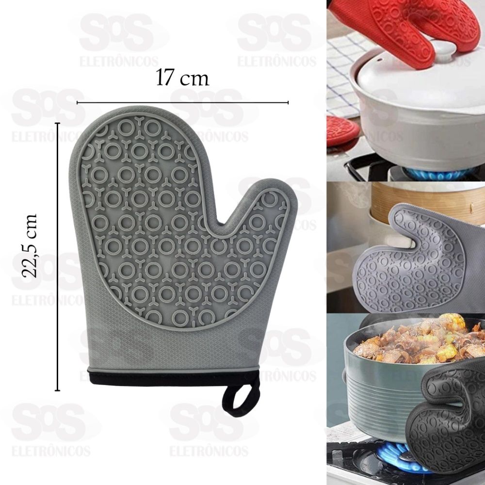 Luva Termica Silicone Cozinha Forrada Top til TOP1288