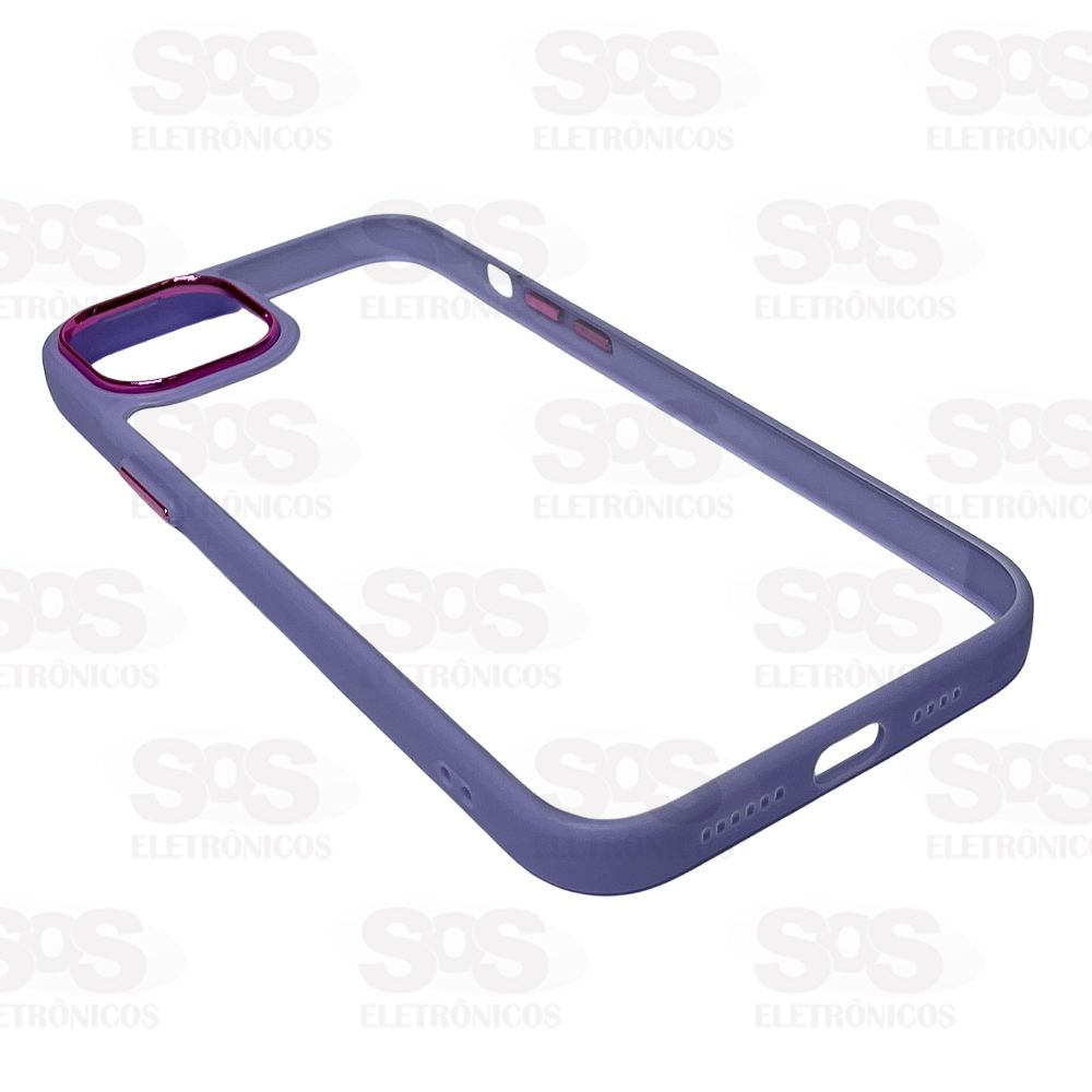Capa Transparente Borda De Luxo A04E Cores Sortidas