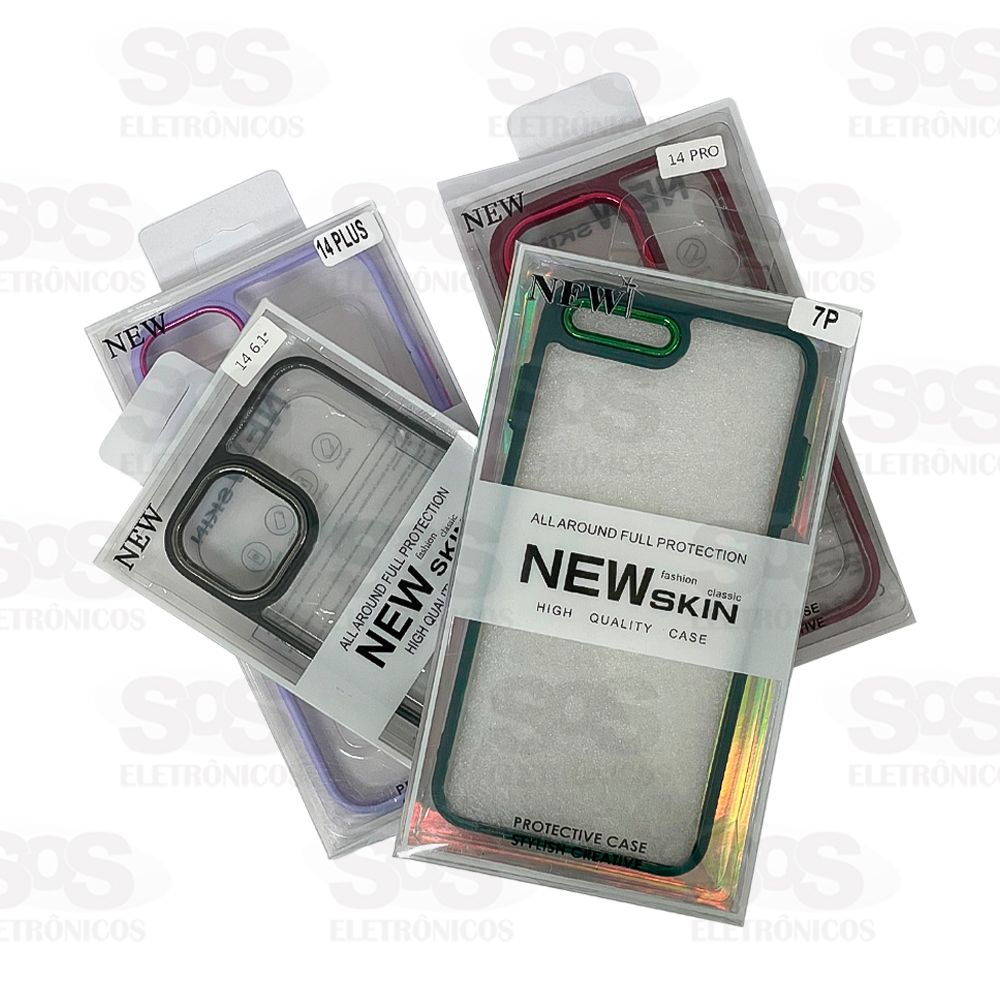 Capa Transparente Borda De Luxo G23 Cores Sortidas