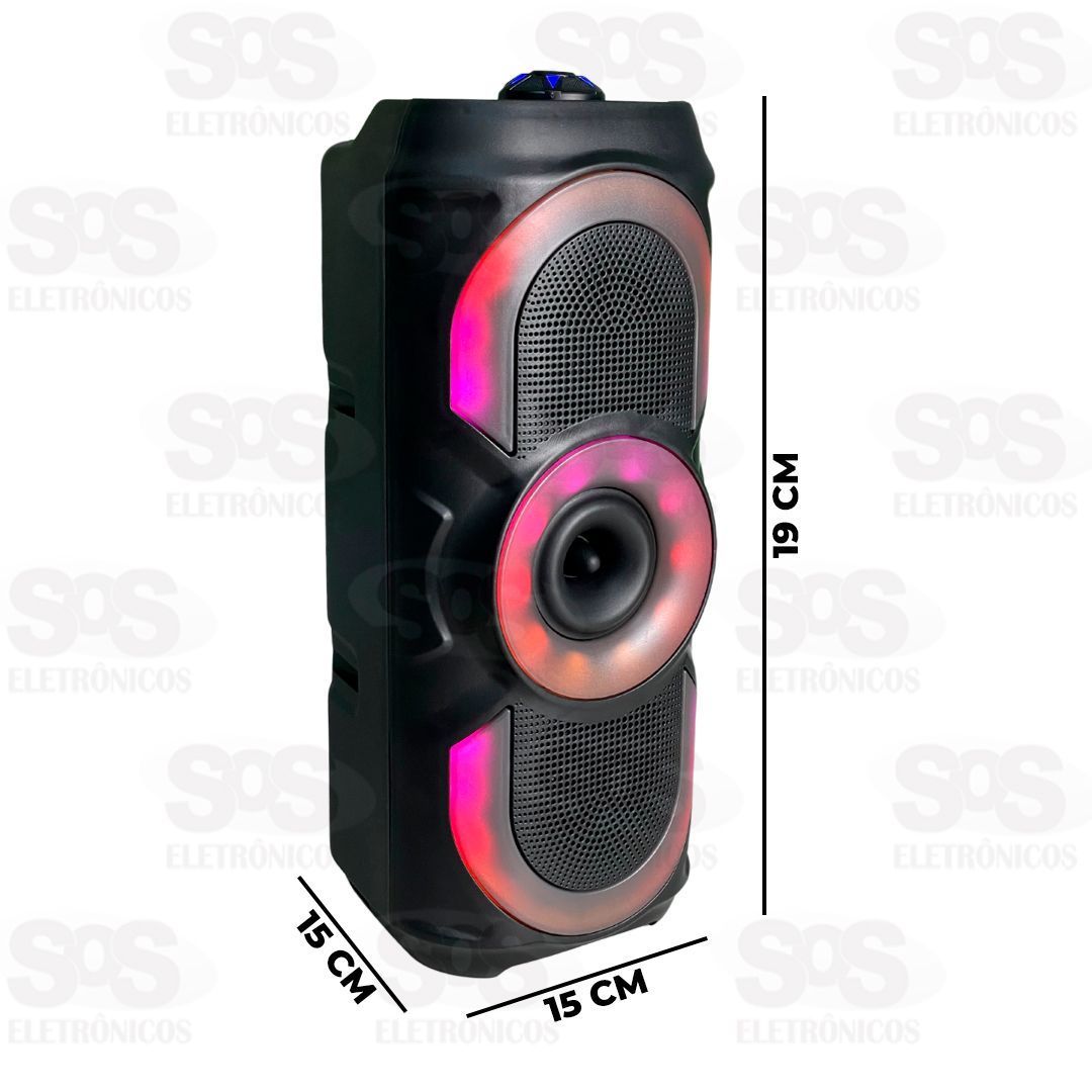 Caixa De Som 30W Bluetooth/FM/TWS Com Luzes RGB Altomex AL-3937