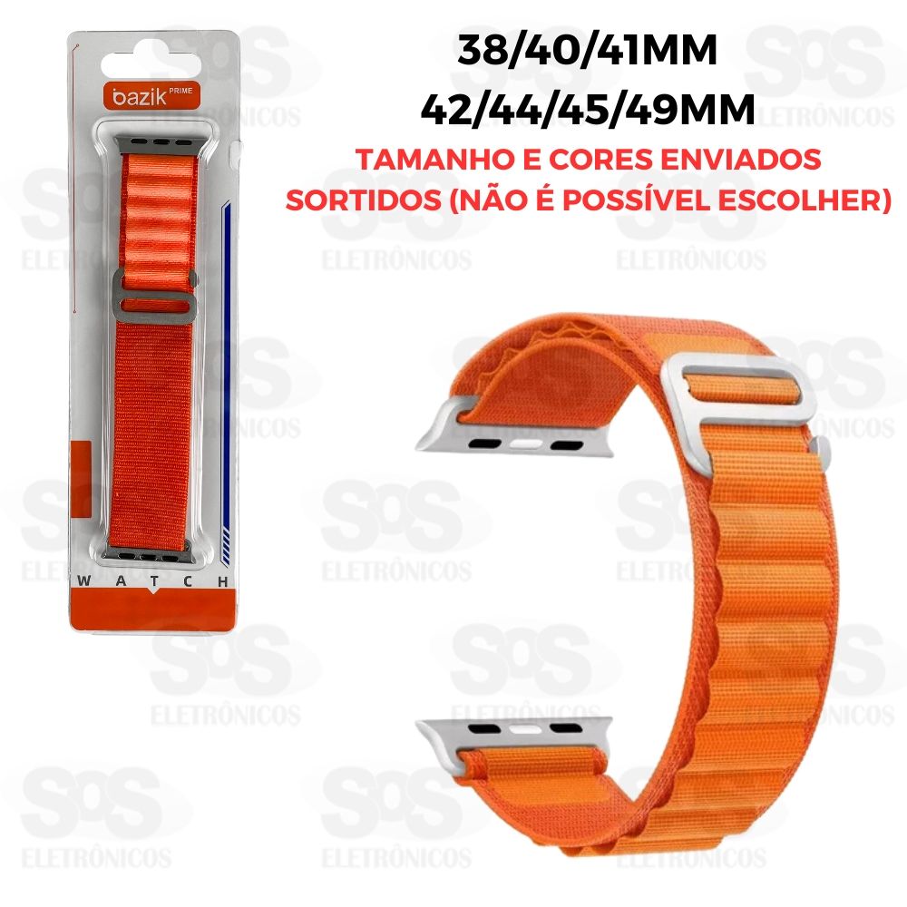 Pulseira De Nylon Smartwatch Cores e Tamanhos Sortidos Bazik Prime