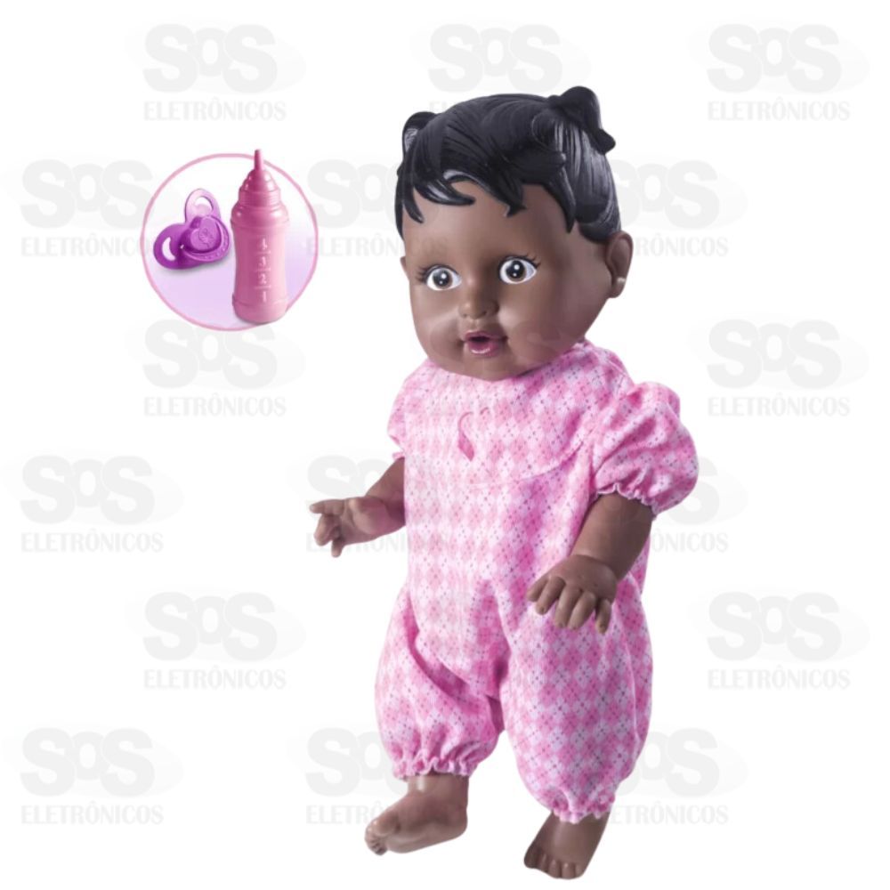 Boneca Happy Doll Naninha Negra Nova Toys 1099