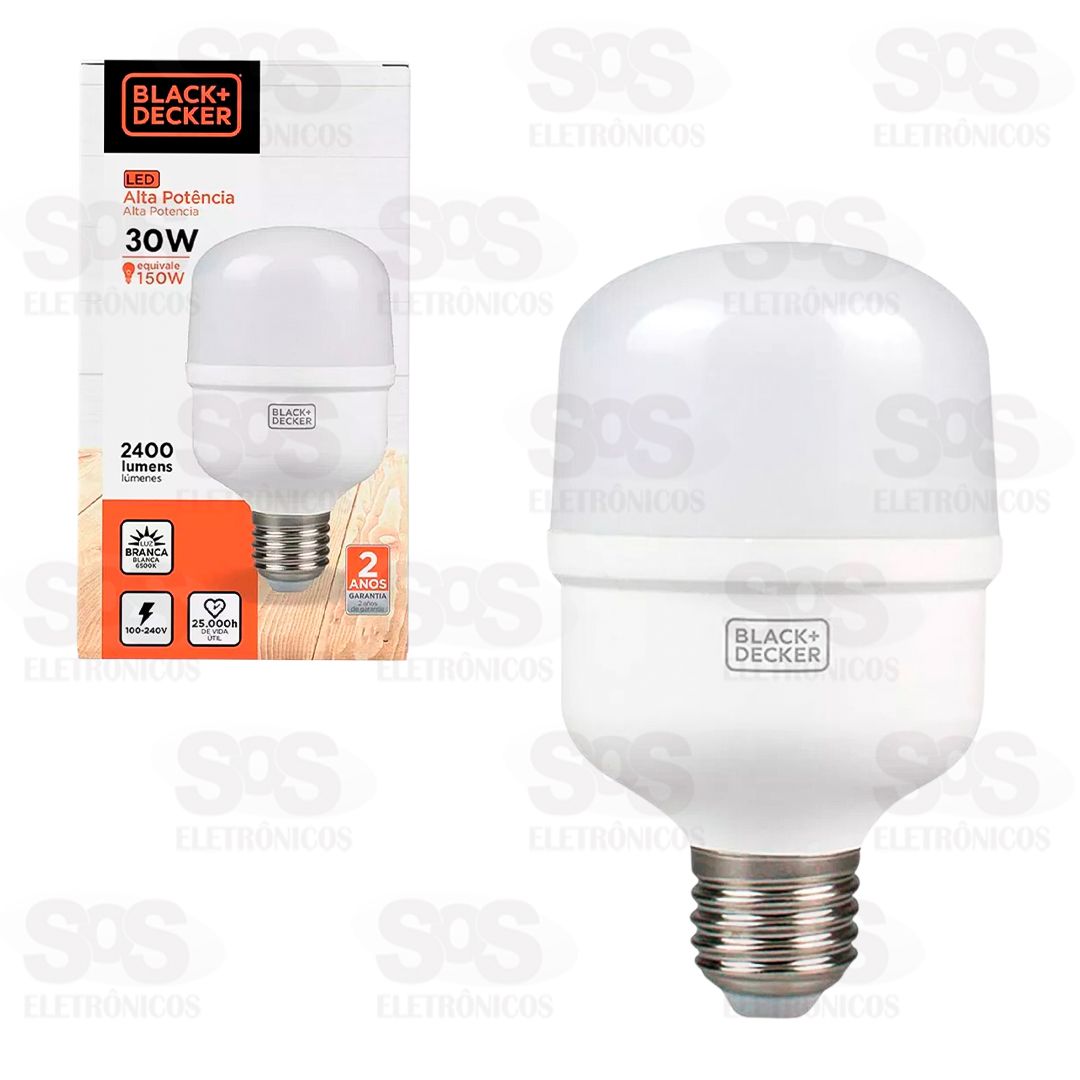 Lmpada LED 30W 2400 Lumens Alta Potncia Black Decker BDAP-2400