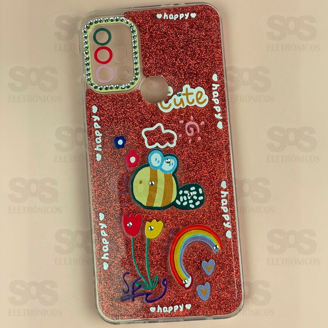 Capa Com Strass Estampas Variadas Motorola G34