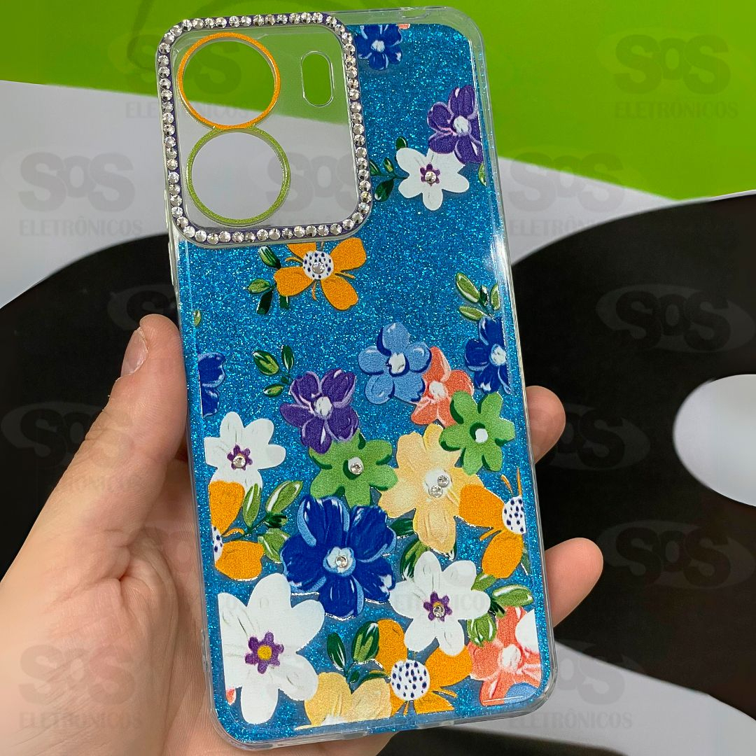 Capa Com Strass Estampas Variadas Motorola G34