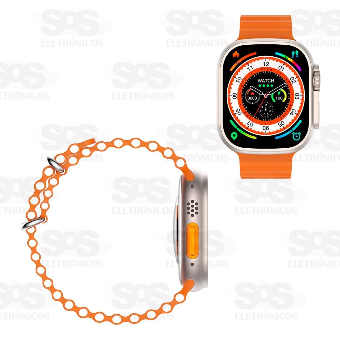 Relgio Smartwatch Ultra 49MM Com 7 Pulseiras Laxasfit