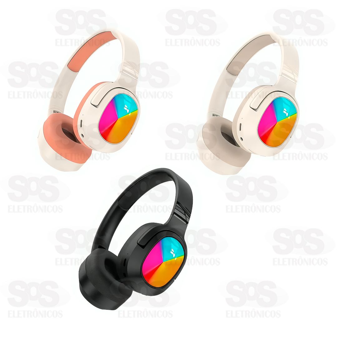 Fone De Ouvido Sem Fio Dobrável Com LED RGB Altomex BM761