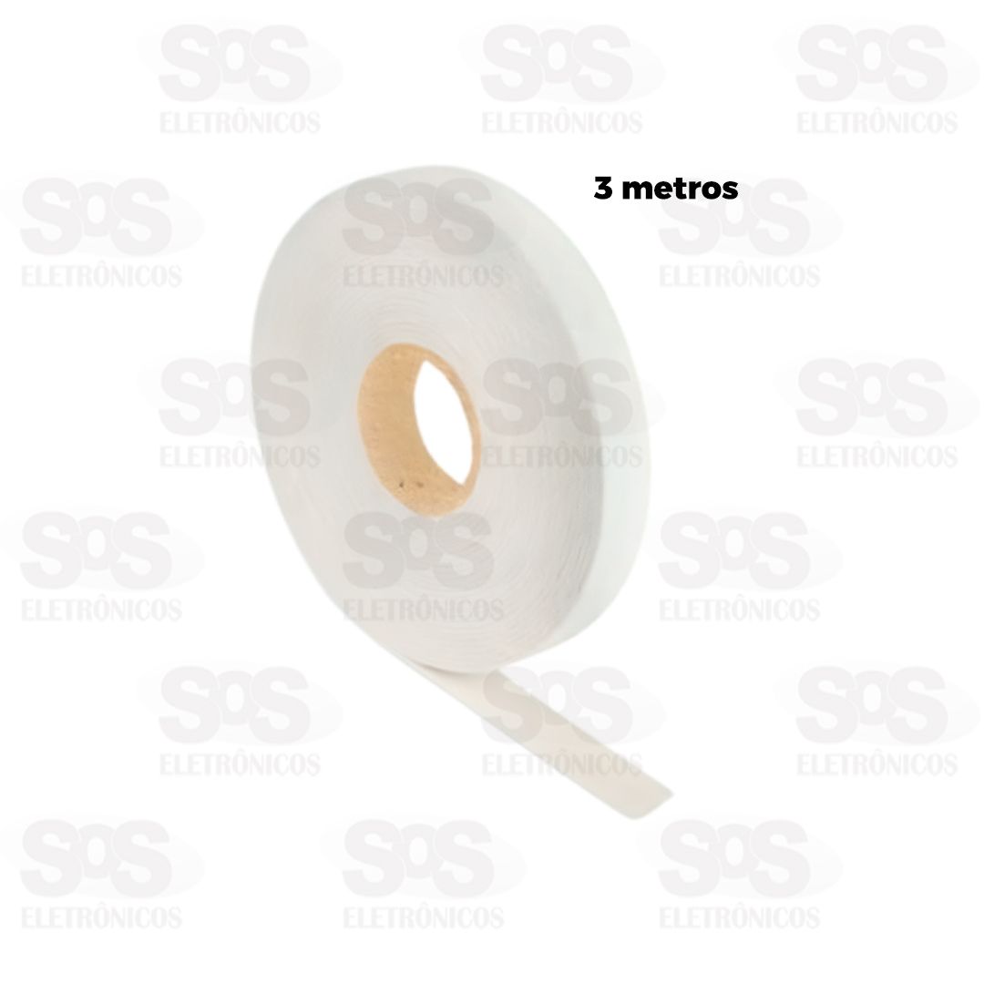 Fita Adesiva Dupla Face Branca 3 Metros TroyaTools TRY-0101