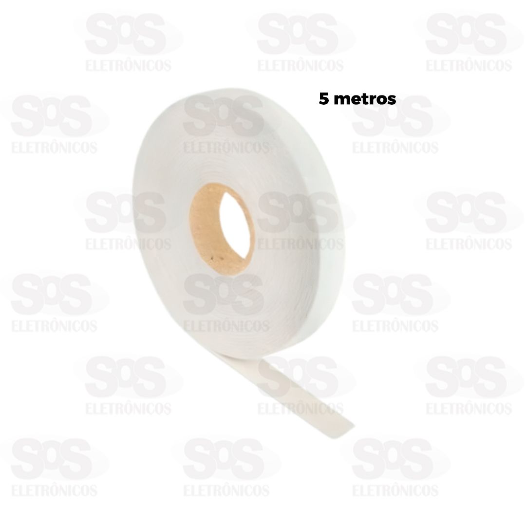Fita Adesiva Dupla Face Branca 5 Metros TroyaTools TRY-0102