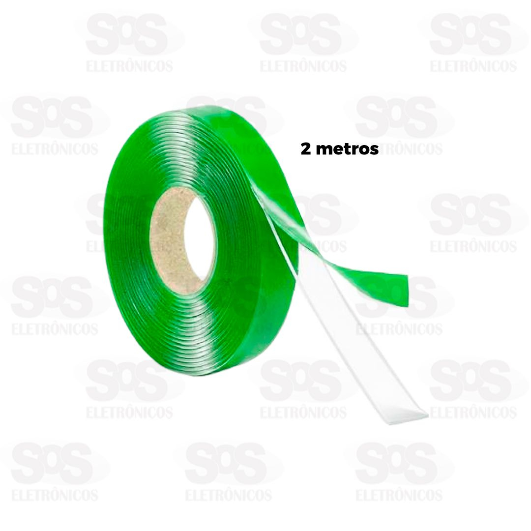 Fita Adesiva Dupla Face Transparente 2 Metros TroyaTools TRY-0108