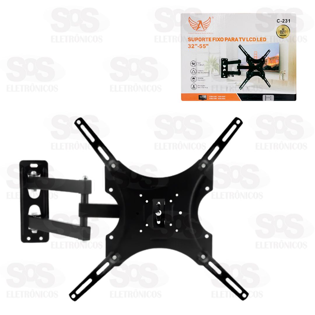 Suporte Fixo Inclinvel Para TV De 32 a 55 Polegadas Altomex C-231