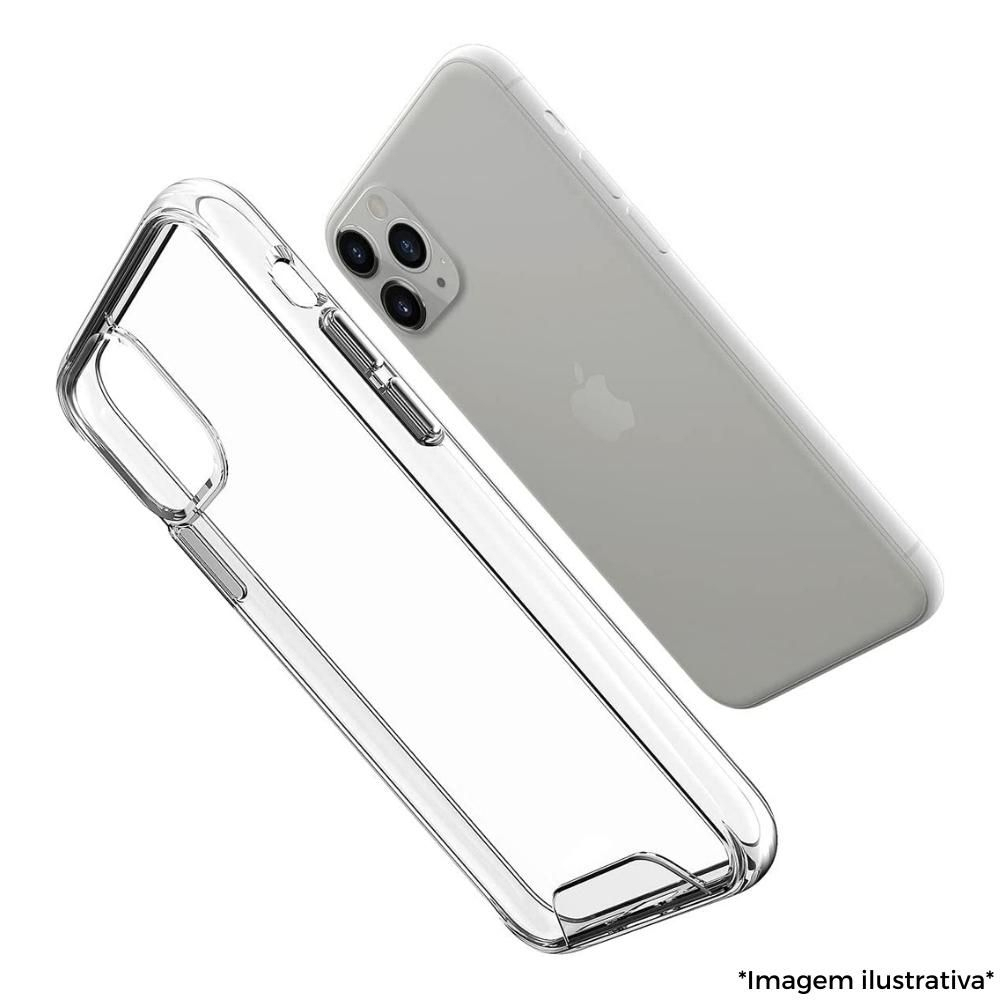 Capa Space Acrlica Com Boto Metalizado Iphone 16