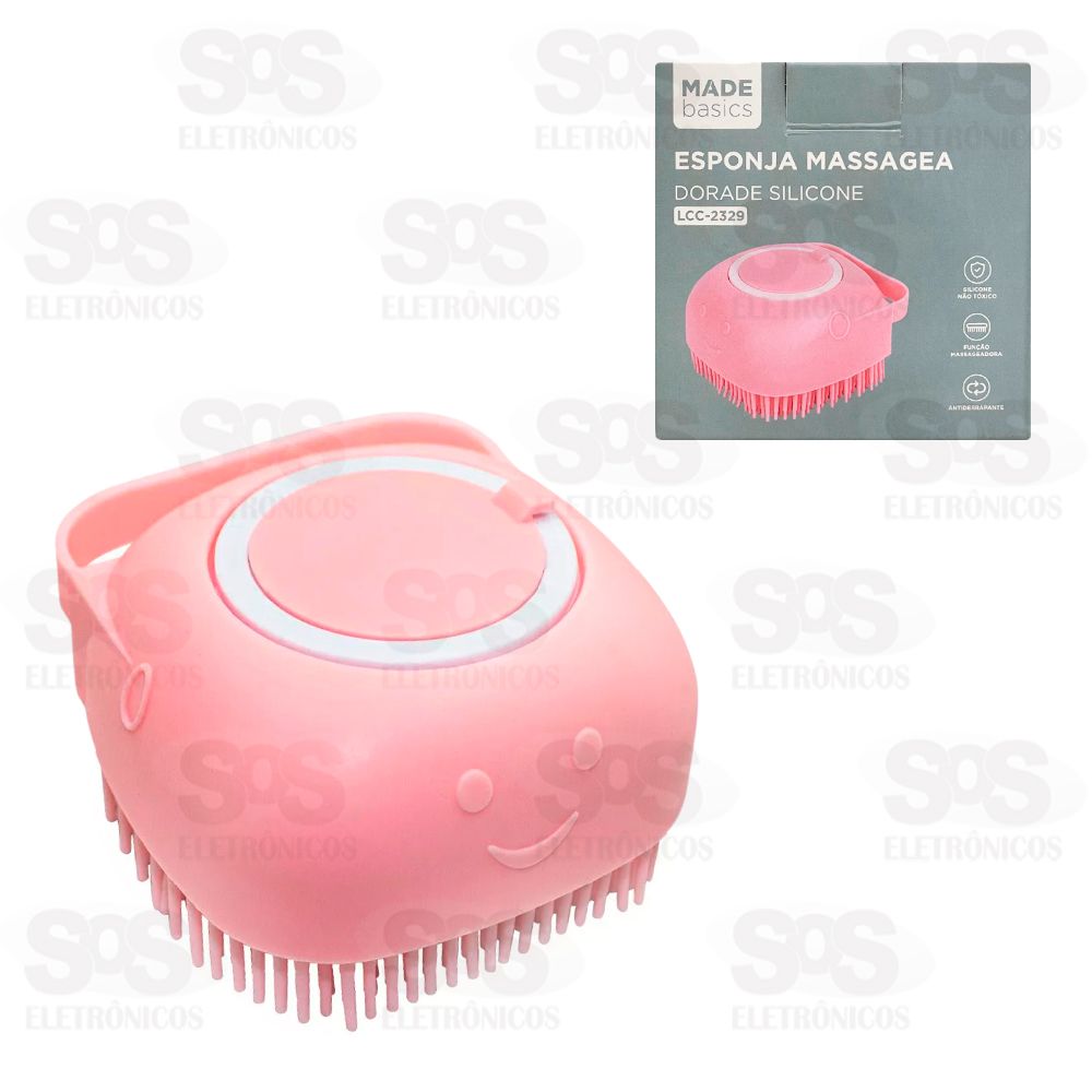 Esponja De Silicone Com Dispenser Para Banho LCC-2329