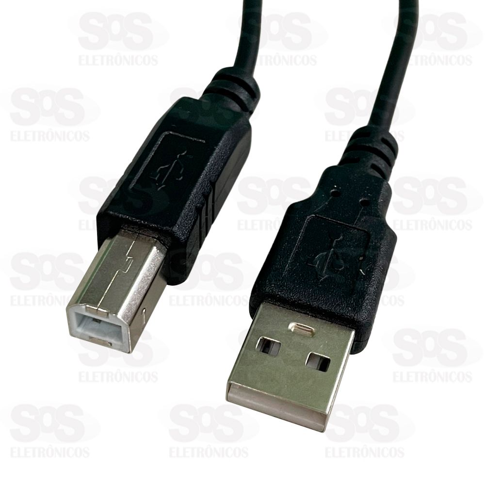 Cabo USB Para Impressora 1,5 Metros