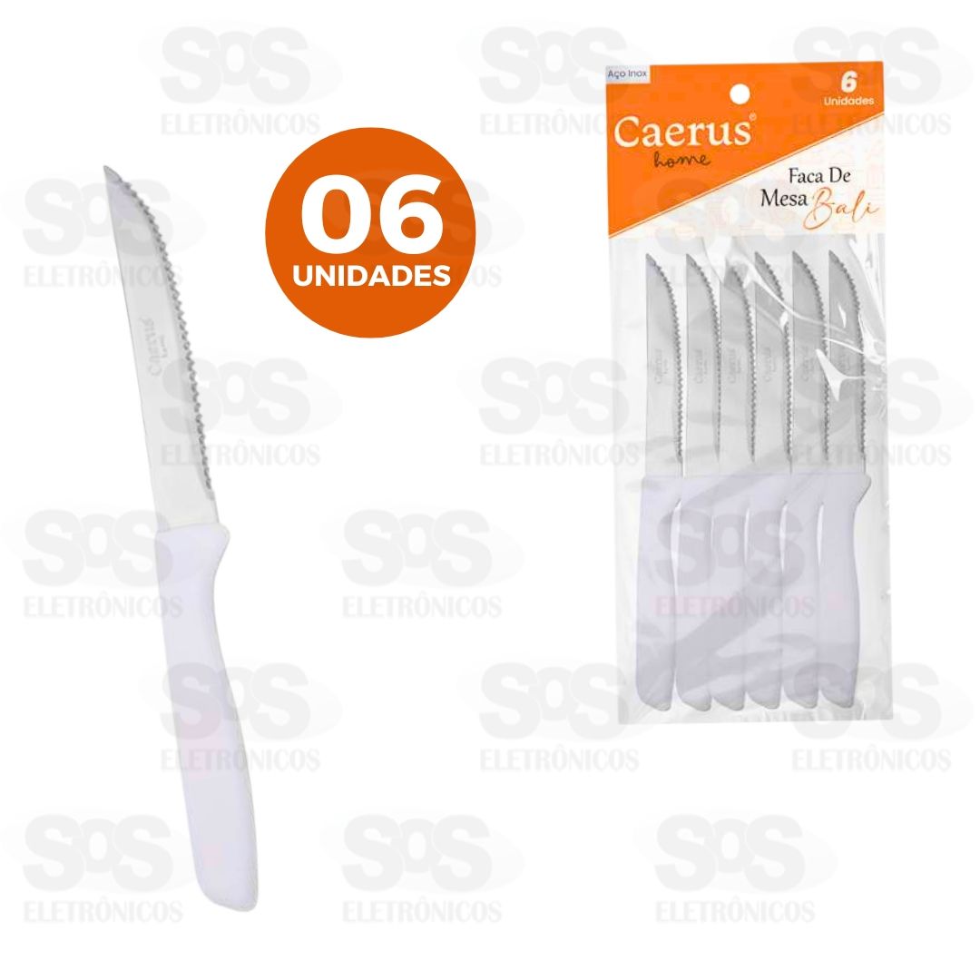 Kit Faca De Mesa Bali 6 Unidades CRS-2648
