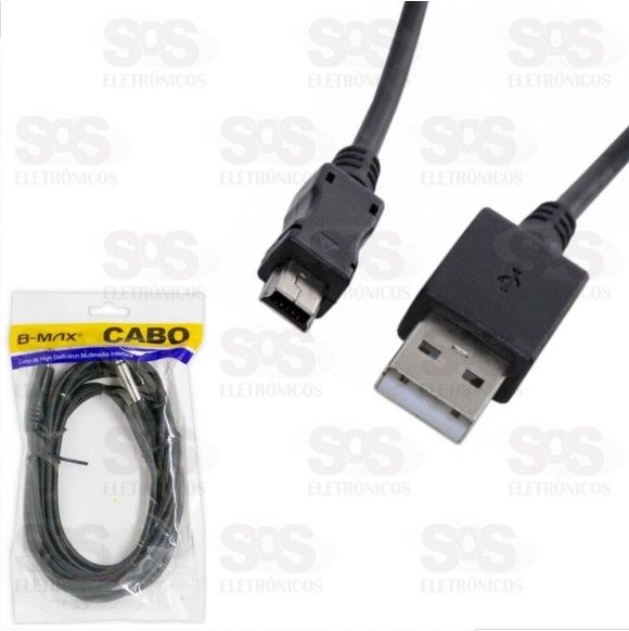 Cabo Mini USB V3 1.5 Metros com Filtro B-max bm8664