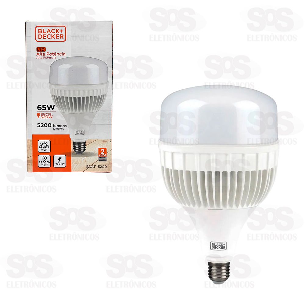 Lmpada LED 65W Alta Potncia Black+Decker BDAP-5200