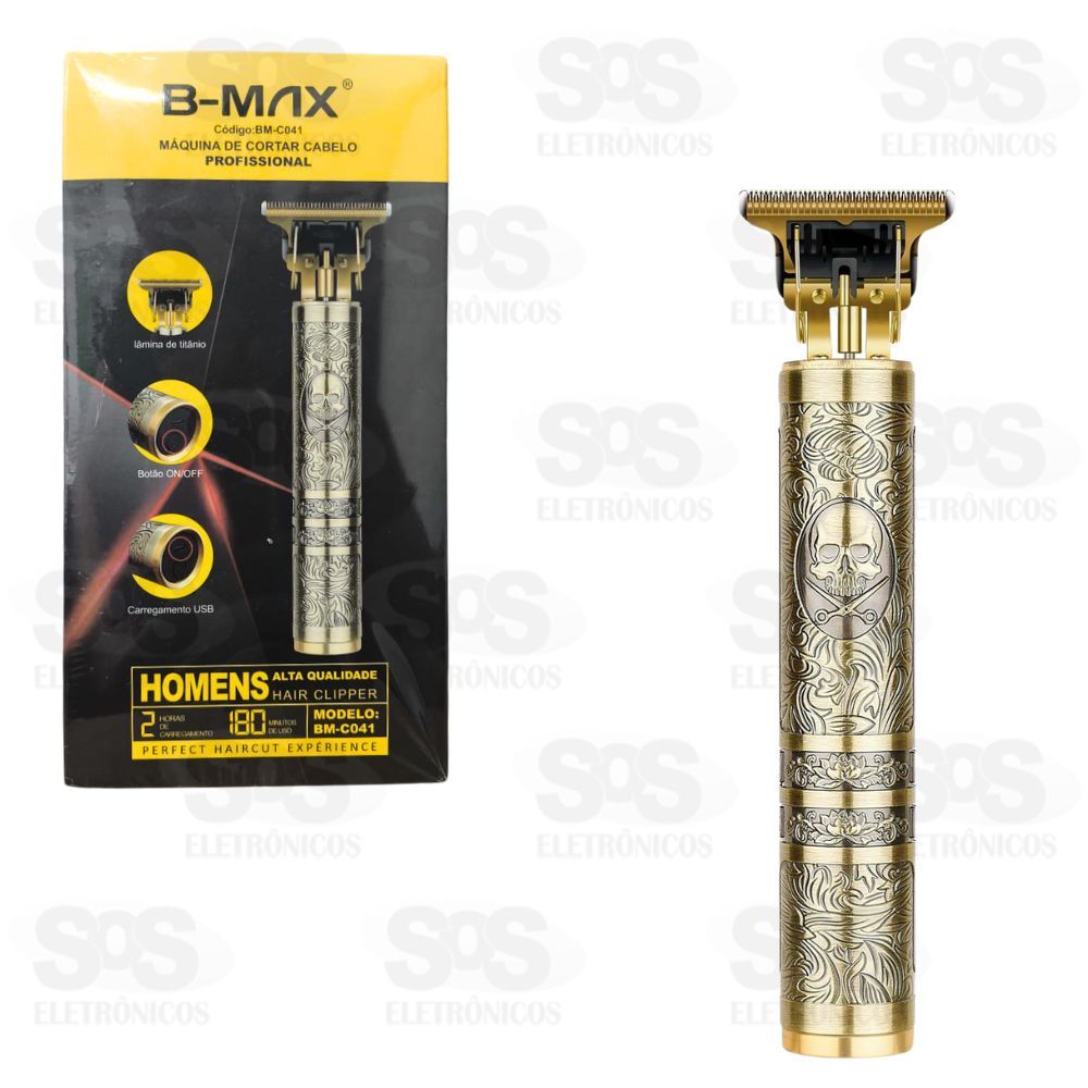 Mquina De Cabelo Para Acabamento B-max BM-C041