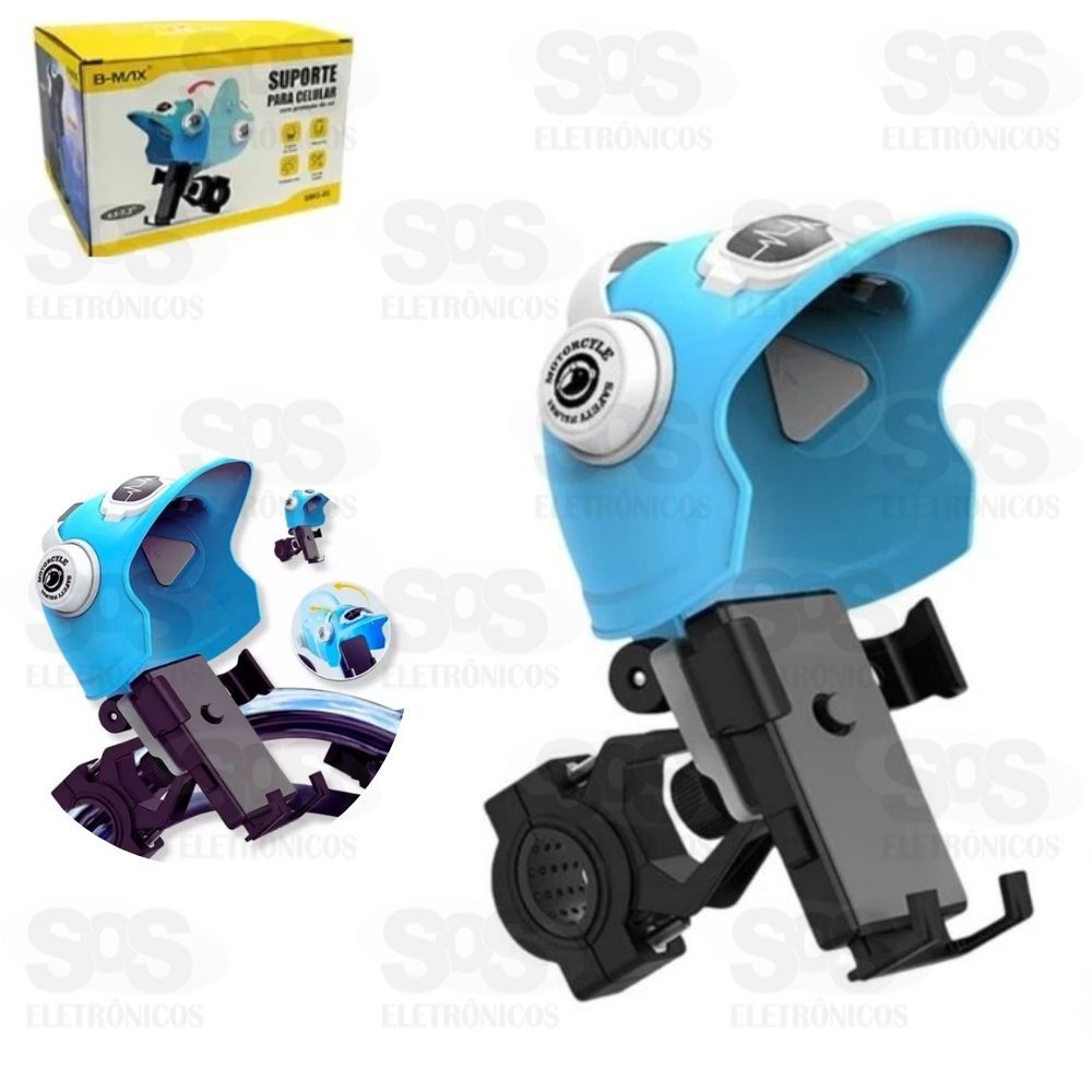 Suporte Celular e GPS Moto e Bike Capacete B-max bmg-05