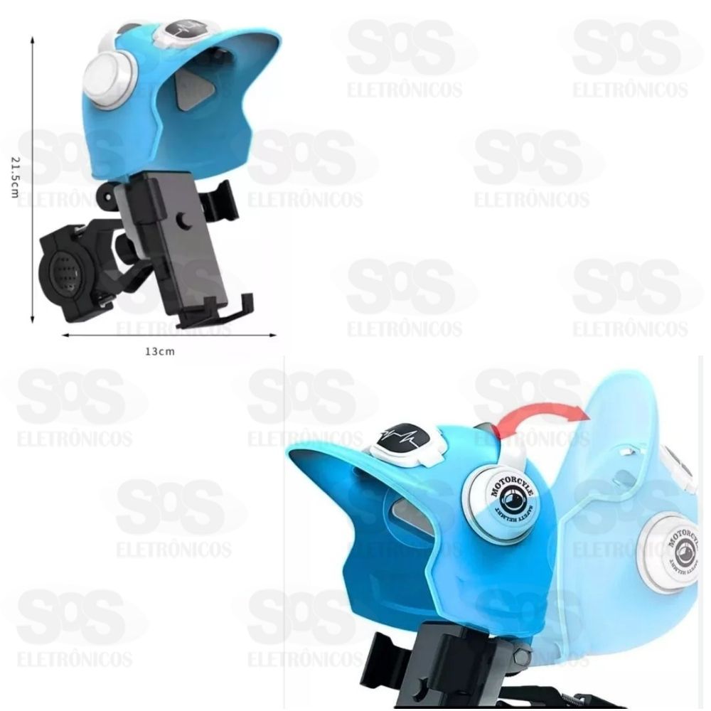 Suporte Celular e GPS Moto e Bike Capacete B-max bmg-05