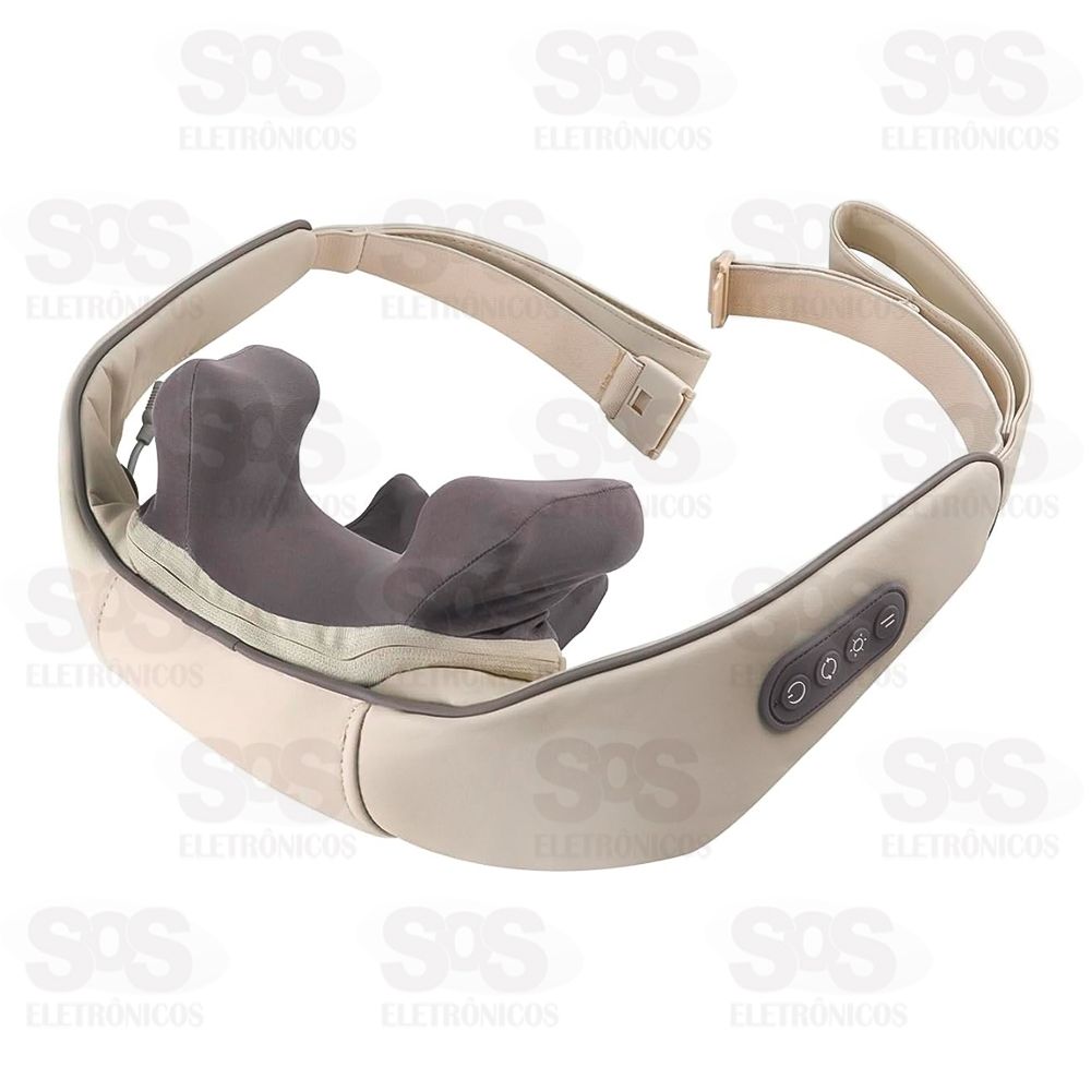 Massageador Eltrico De Pescoo e Ombro Com Calor Tomate AM-020