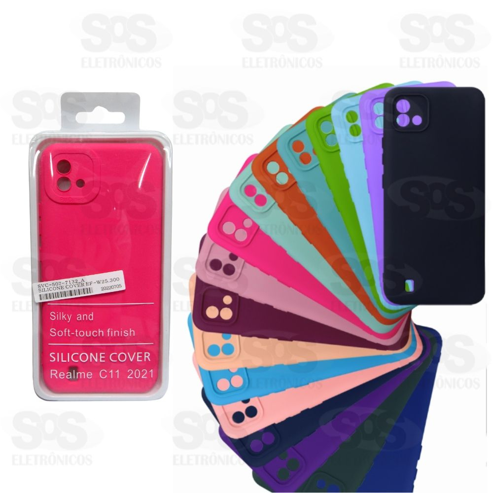 Case Aveludada Realme Note 60 Cores Variadas Embalagem Simples