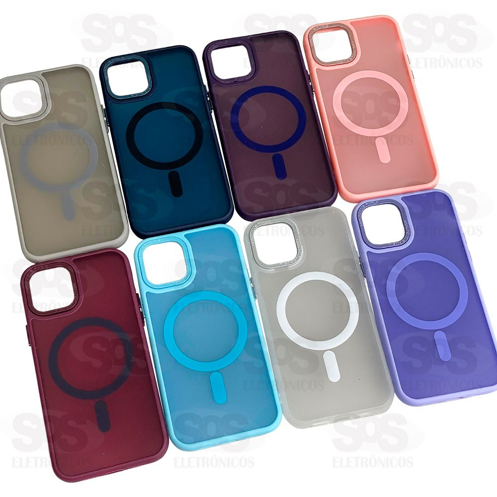 Capa Space Magsafe Cores Sortidas Iphone 13 Pro