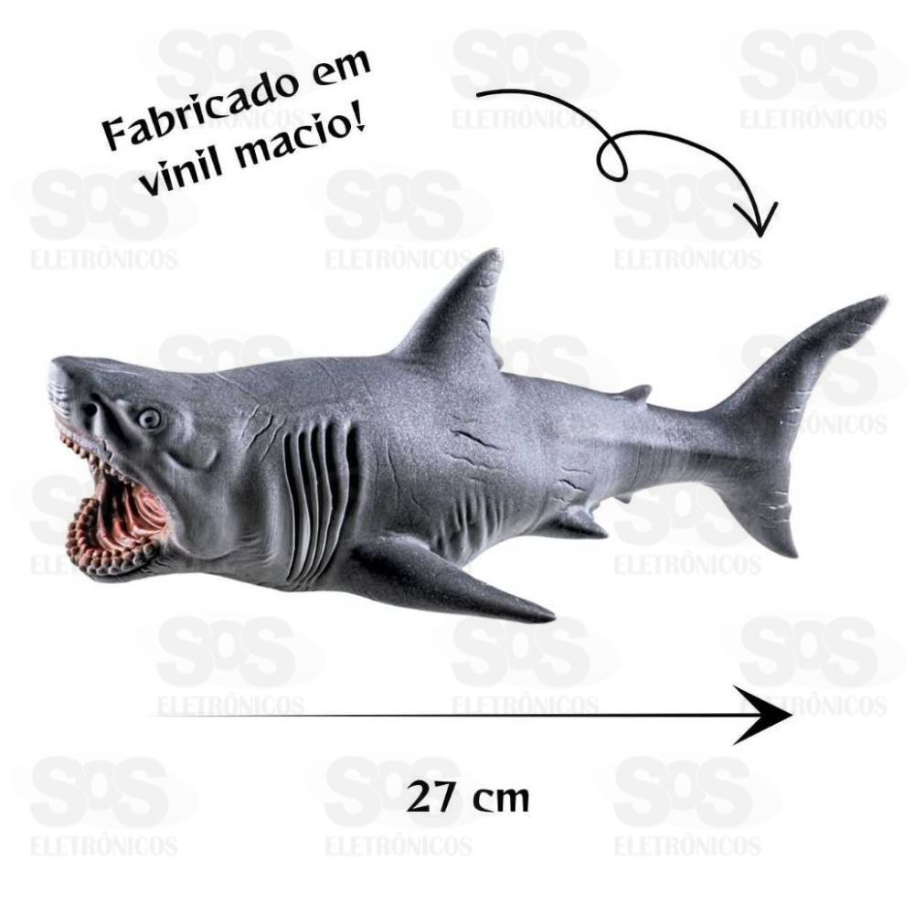 Tubaro Branco Em Vinil 26cm Cometa 213