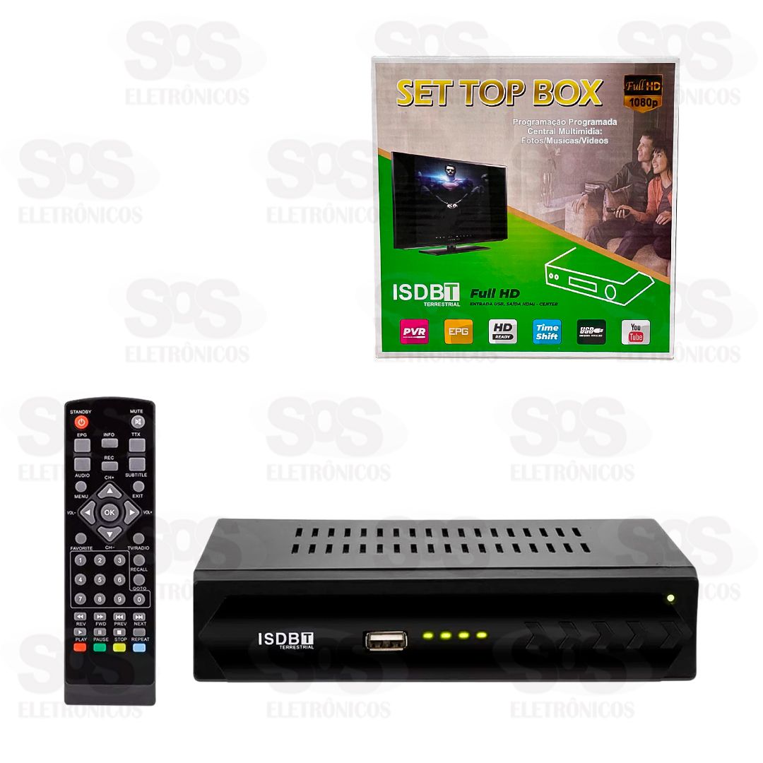 Conversor Digital Full HD 1080p Set Top Box