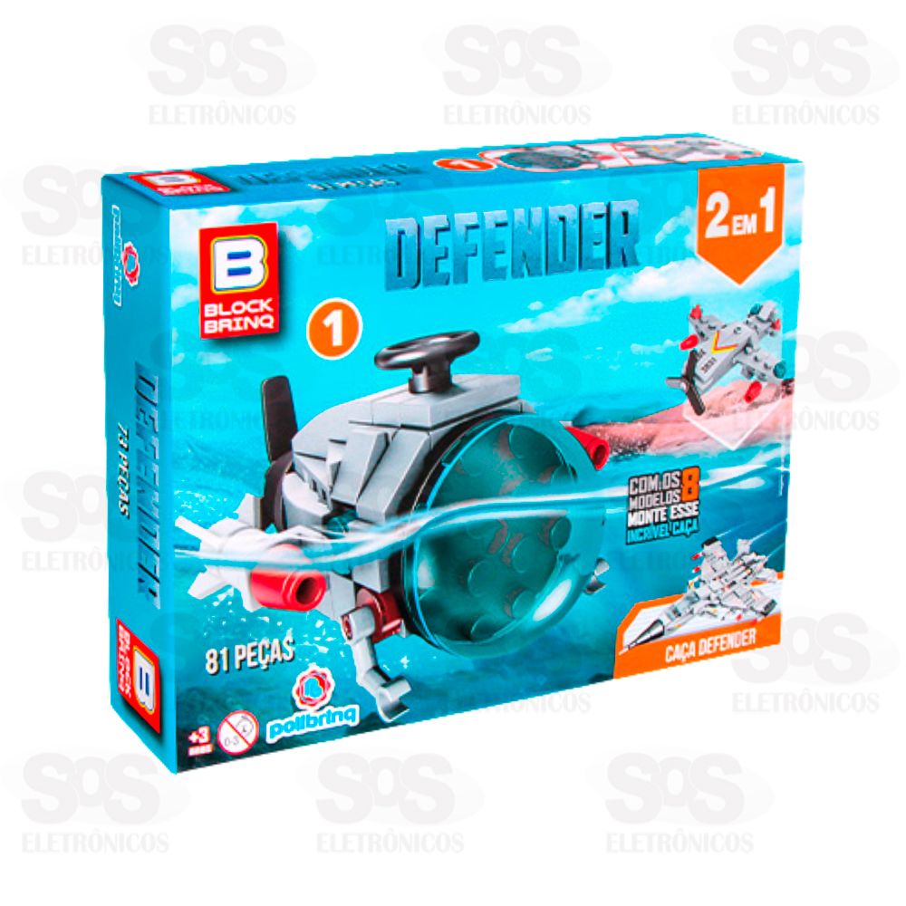 Bloco de Montar Defender Modelos Sortidos Polibrinq BM035